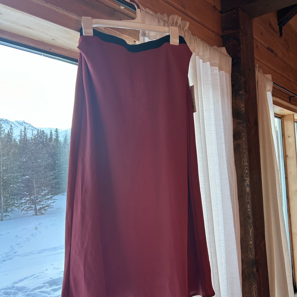 Target Women's A-Line Skirt in Deep Red